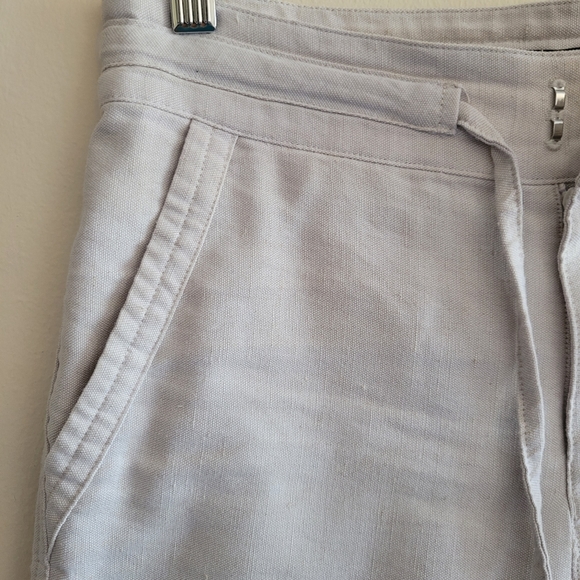 Beige Linen Pants - Picture 3 of 7